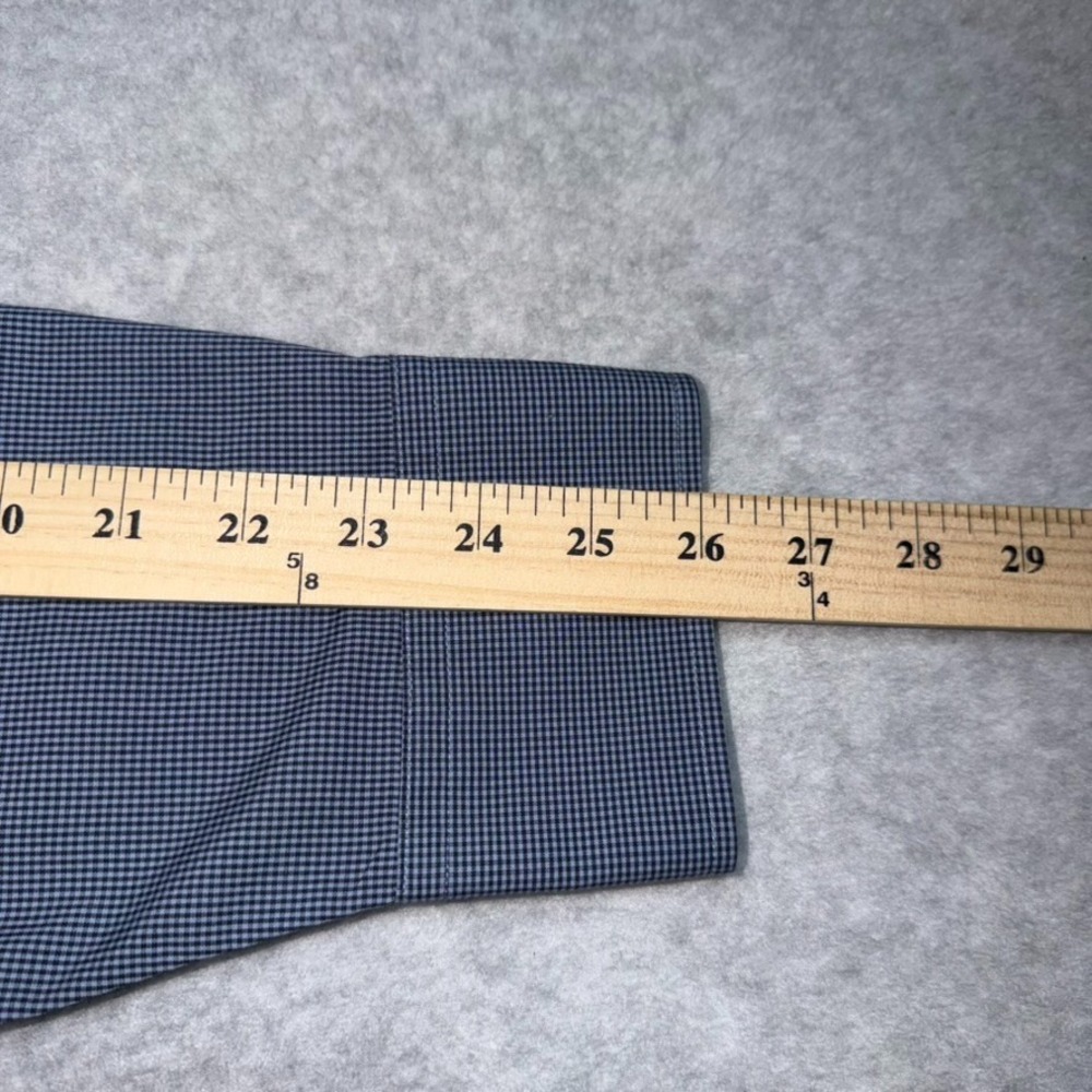 UNTUCKit Dress Shirt Mens 3XL Blue Plaid Long Sleeve Marcasin 35672 - Picture 11 of 12